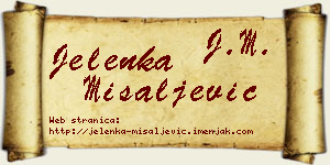 Jelenka Misaljević vizit kartica